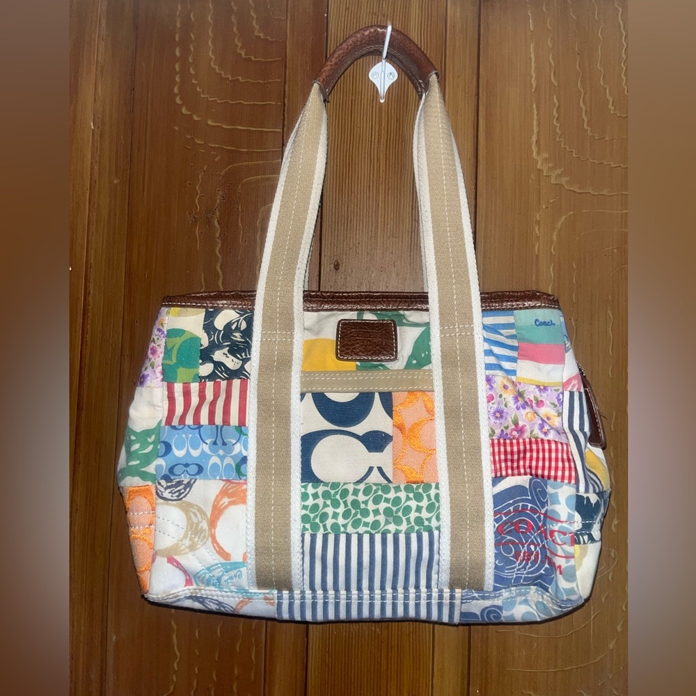 Coach Hampton patchwork shoulder bag